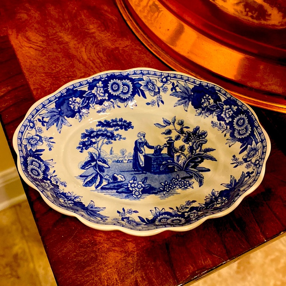 The Spode Blue Room Collection Georgian series Girl at Well